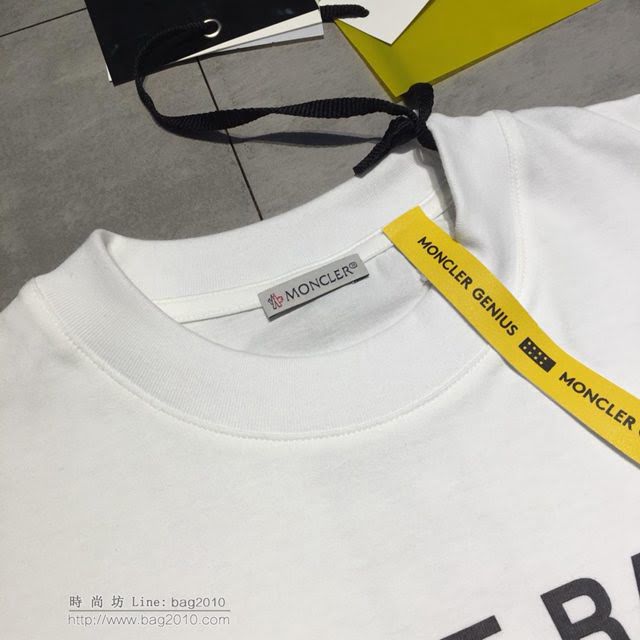 Moncler短袖衣 M0nclerＸPalm Angels 盟可睞白色男T恤  tzy1567